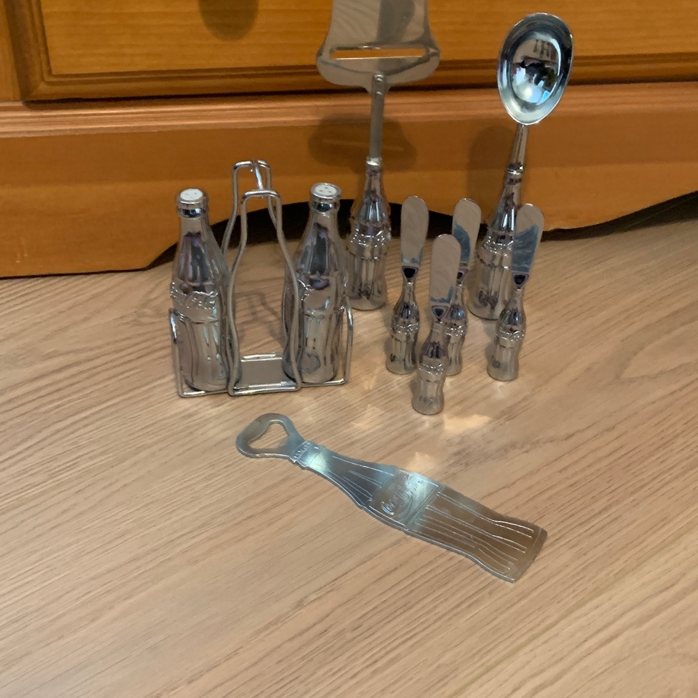 Coca Cola Chrome Kitchen Utensil Set